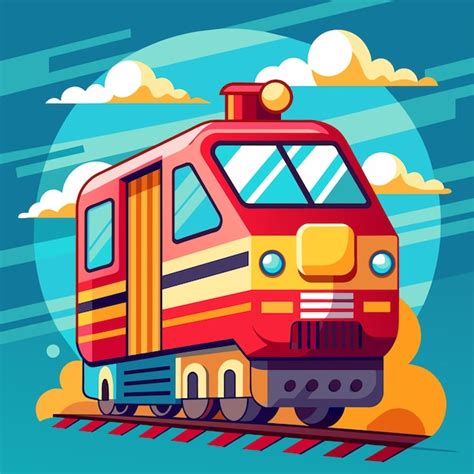 Premium Vector Train Vector Illustration