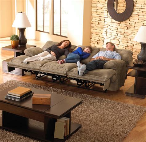 Catnapper Voyager Power Lay Flat Reclining Sofa Brandy Cn 64381 Brandy At