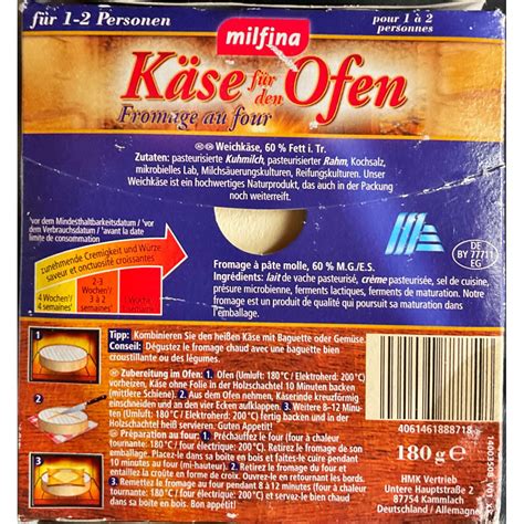 ROKSH Weichkäse MILFINA Käse für den Ofen Mild 180g