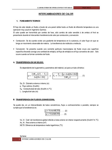 PDF Intercambiadores De Calor Final DOKUMEN TIPS