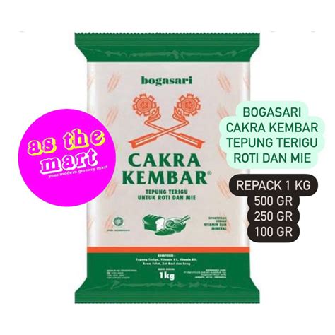 Jual Tepung Terigu Cakra Kembar Bogasari Protein Tinggi Repack Gr