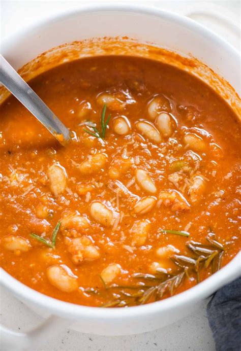 Tomato White Beans Soup The Flavours Of Kitchen