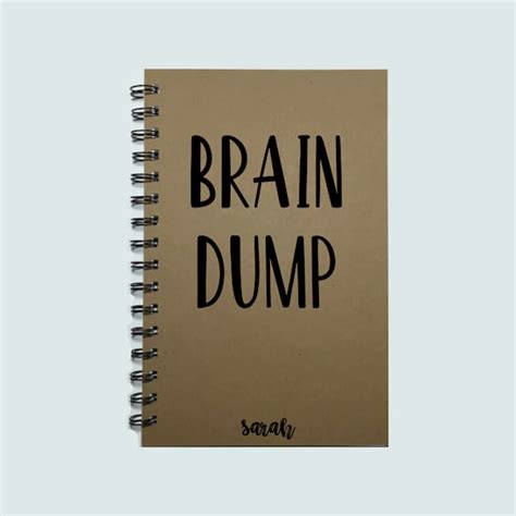 Brain Dump Notepad Etsy