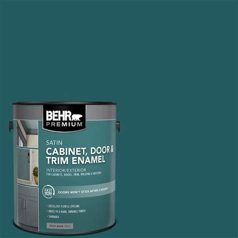 BEHR PREMIUM 1 Gal S450 7 Tsunami Satin Enamel Interior Exterior