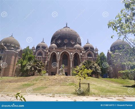 Old palace Vadodara stock image. Image of church, tourism - 218816973