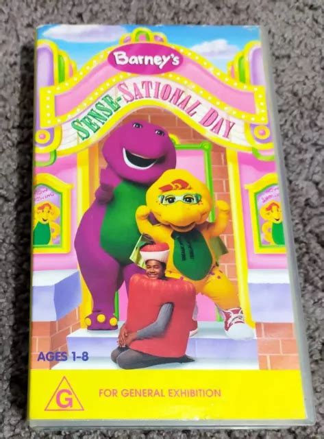 Vintage Barneys Sense Sational Day Vhs Barney And Friends Dinosaur