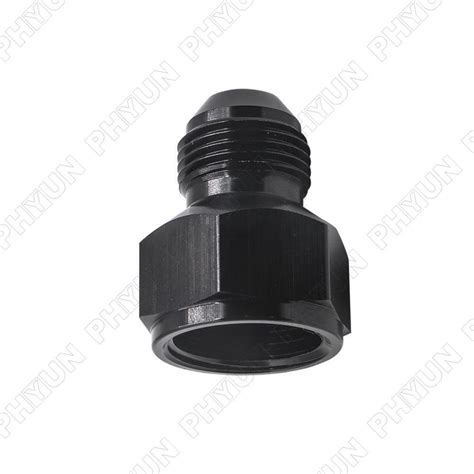 2 Pcs Black Aluminum Alloy 10AN Female To 8AN Male Flare Reducer