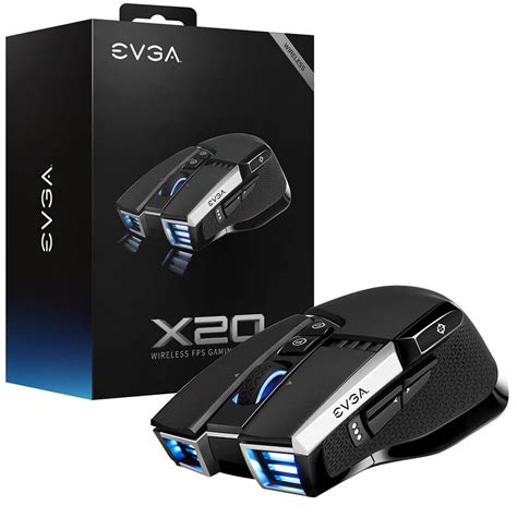 Evga X20 Gaming Mouse Wireless Black Customizable 16000 Dpi