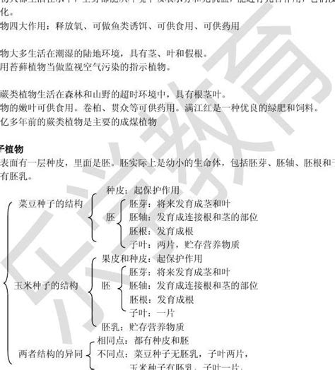 七年级生物上册第三单元复习提纲word文档在线阅读与下载无忧文档