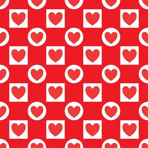 Seamless Pattern For Valentine S Day With Heart Pattern Seamless Vector