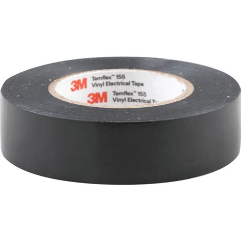 M Temflex Electrical Tape Vinyl Black Mm X M Pack Of