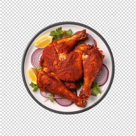 Premium Psd Tandoori Chicken Isolated On White