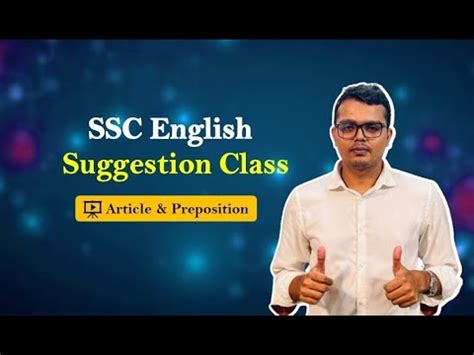 Article Preposition English Grammar SSC YouTube