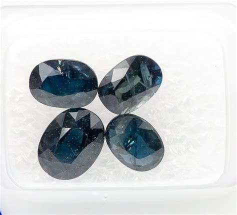 No Reserve Pcs Deep Greenish Blue Sapphire Ct Catawiki