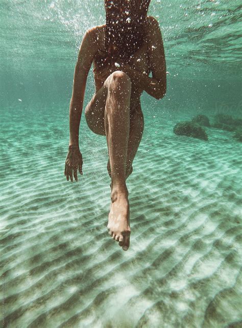 Naked Woman Underwater By Stocksy Contributor Guille Faingold Stocksy