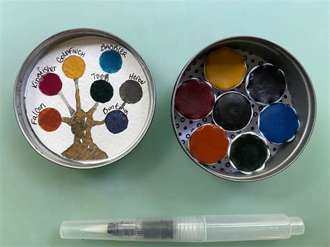 Handmade Watercolor Paint Palette Limited Edition Ceramic Pan In