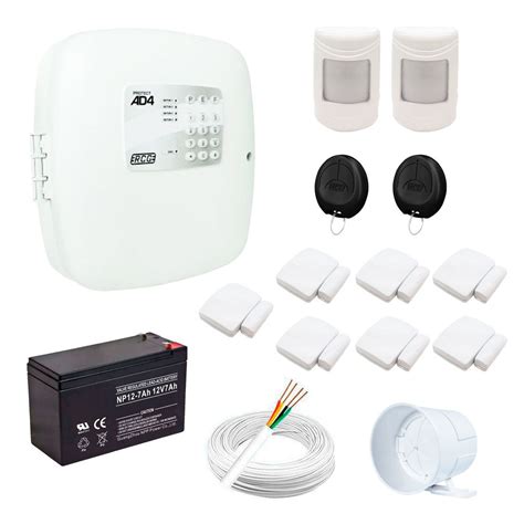 Kit Alarme Residencial Sensores Sem Fio Controles Central Ad Soft