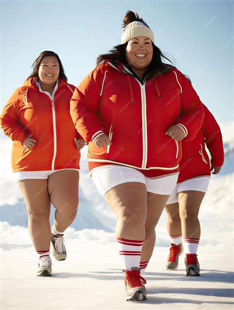 Premium Photo Happy Fat Woman Eskimo