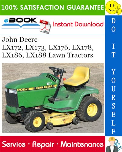 John Deere Lx172 Lx173 Lx176 Lx178 Lx186 Lx188 Lawn Tractors Technical Manual Pdf Download