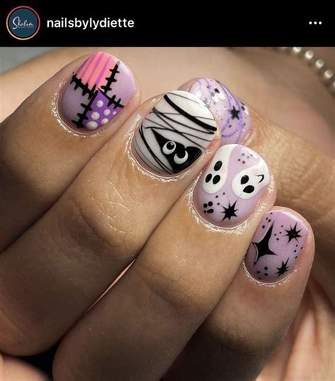 35 Spooky Purple Halloween Nails Designs Artofit