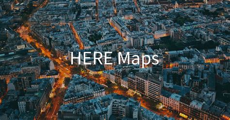 HERE Maps | Map Data | Europa Technologies (HERE Partner)