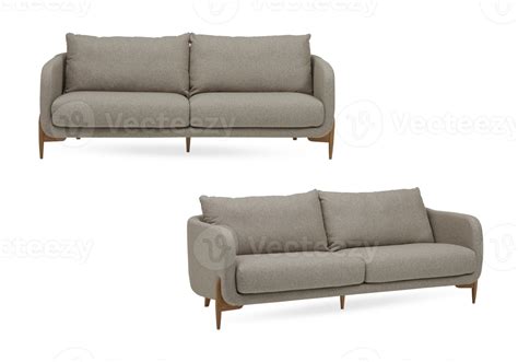 Modern Sofa With Cut Out Isolated On Background Transparent 14972135 Png