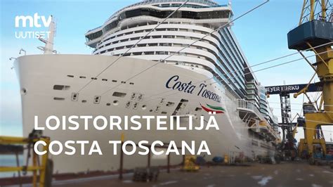 Tältä näyttää Turussa tehdyn loistoristeilijä Costa Toscanan sisällä