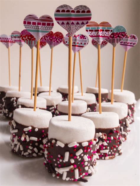 Marshmallow Pops En 2023 Dulces Para Regalar En San Valentin Fresas