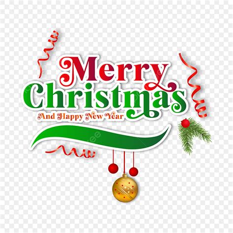 Merry Christmas Typography Vector PNG Images Merry Christmas