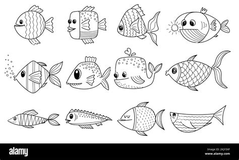 Dibujos De Figuras Peces Para Colorear Vsun