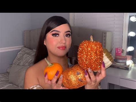 Asmr Tapping And Scratching Textured Pumpkins Youtube