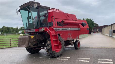 Massey Ferguson 24 Combine Harvester Walk Around Video Youtube