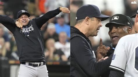 Watch Aaron Boone Gets Aggressive After A Call By The Umpire During