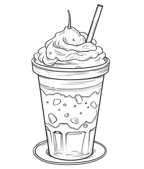 Frappe Coloring Page Coloring Pages