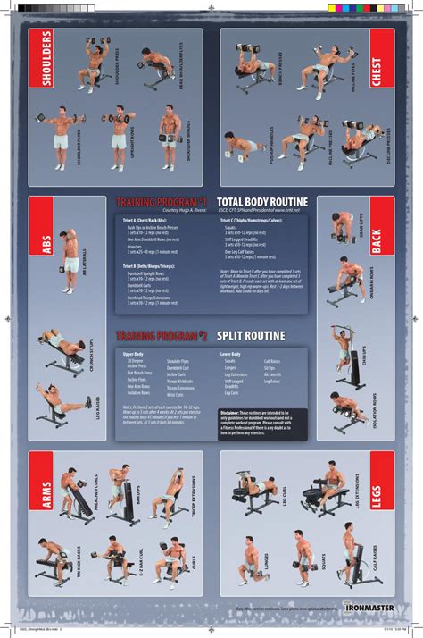 Dumbbell Exercise Poster 11x17 High Res By Ironmaster Issuu