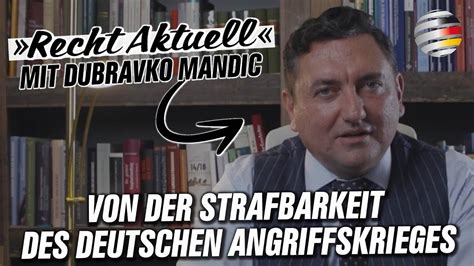 Recht Aktuell Mit Dubravko Mandic Von Der Strafbarkeit Des Deutschen