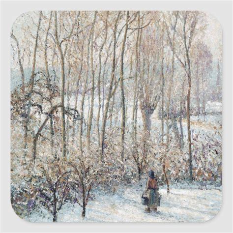 Camille Pissarro Snow Canvas Oil On Canvas Canvas Artwork Le Havre