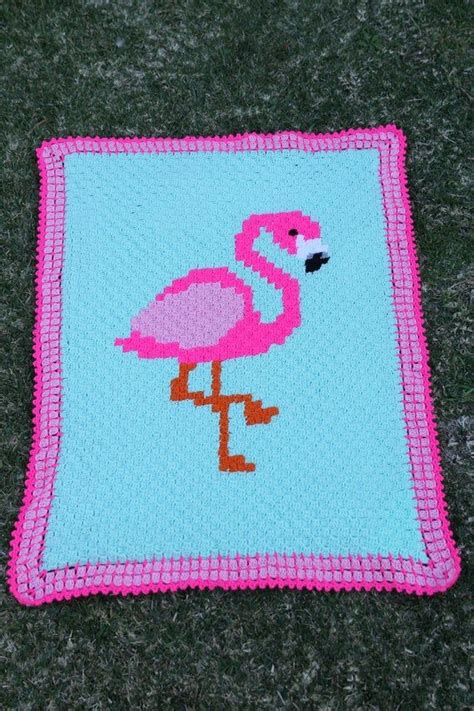 Instant Download Pattern Flamingo Tropicale C2c Crochet Etsy Australia Crochet Flamingo