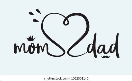 5,993 Mom Dad Text Stock Vectors, Images & Vector Art | Shutterstock