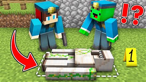 Mikey And Jj Became Police And Investigate The Golem Case In Minecraft