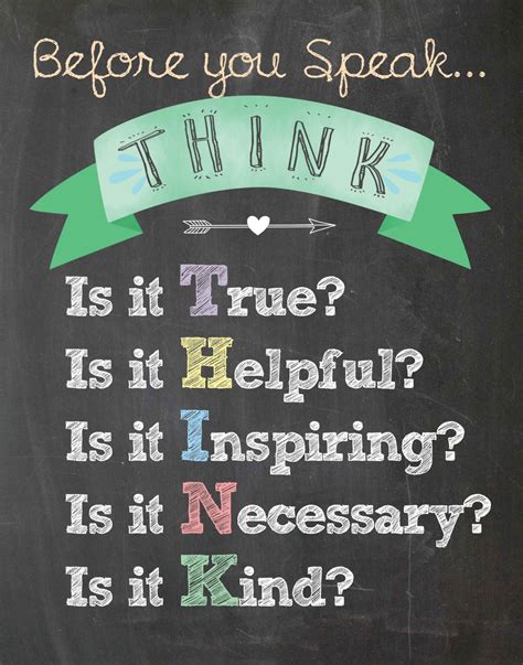 Think Poster 11x14 Think Poster Inspirational Quotes Words