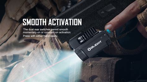 OLight Baldr Mini RL TacLight 600 Lumen Roter Laser BK Tactical24