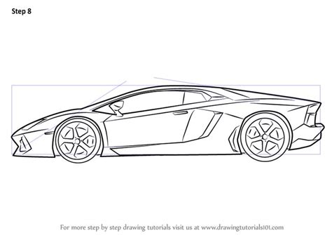 How To Draw Lamborghini Centenario Side View