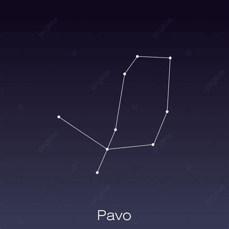 Constellation De Pavo Telle Quelle Peut être Vue à Lœil Nu PNG