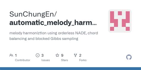 GitHub - SunChungEn/automatic_melody_harmonization: melody harmoniztion ...