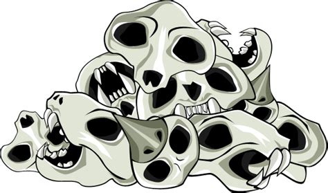 Skull Pile Drawing | Free download on ClipArtMag