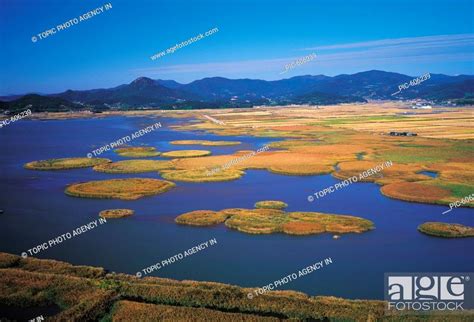 Gulf Of Suncheon Jeonnam Korea Stock Photo Picture And Rights