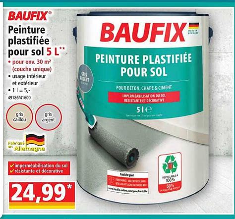 Promo Peinture Plastifi E Pour Sol L Baufix Chez Norma Icatalogue Fr