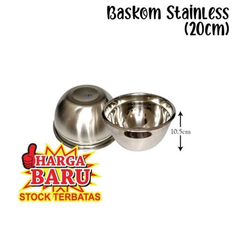 BASKOM STAINLESS OEM TEBAL TINGGI SERBAGUNA 20 CM Onepresso Net