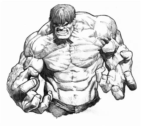 Hulk Sketch By Scrove On Deviantart